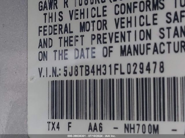 5J8TB4H31FL029478 Acura RDX