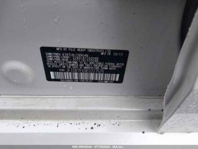 JF1GR7E69EG227525 Subaru Impreza Wrx