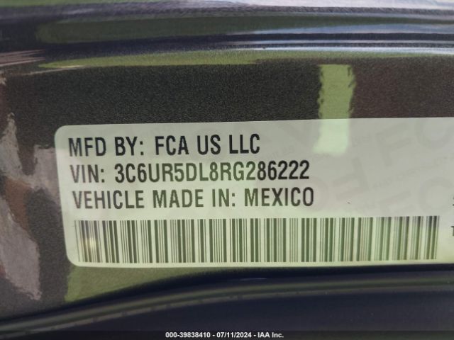 3C6UR5DL8RG286222 RAM 2500 Big Horn