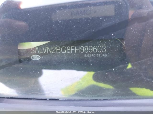 SALVN2BG8FH989603 Land Rover Range Rover Evoque Pure
