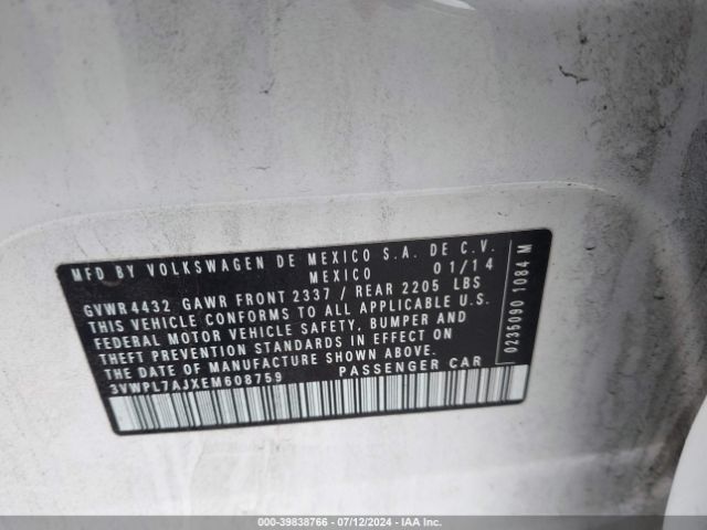 3VWPL7AJXEM608759 Volkswagen Jetta Sportwagen 2.0l Tdi