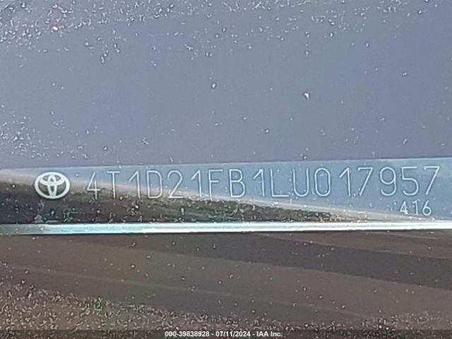 2020 TOYOTA AVALON HYBRID 4T1D21FB1LU017957 Photo 8