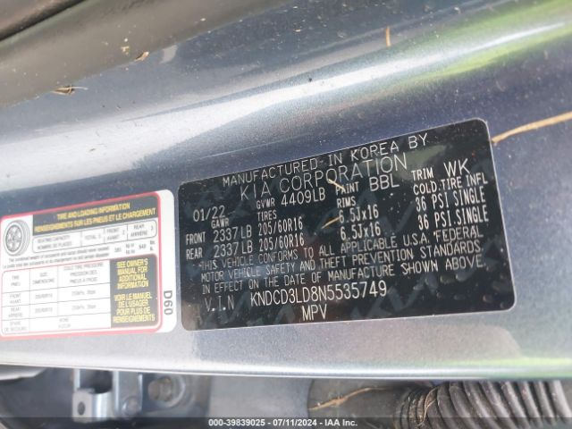 KNDCD3LD8N5535749 KIA Niro Plug-in Hybrid Ex