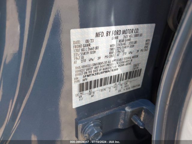 3FMTK3SU8PMA78389 Ford Mustang Mach-e Premium