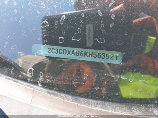 2C3CDXAG6KH563921 Dodge Charger Police Rwd