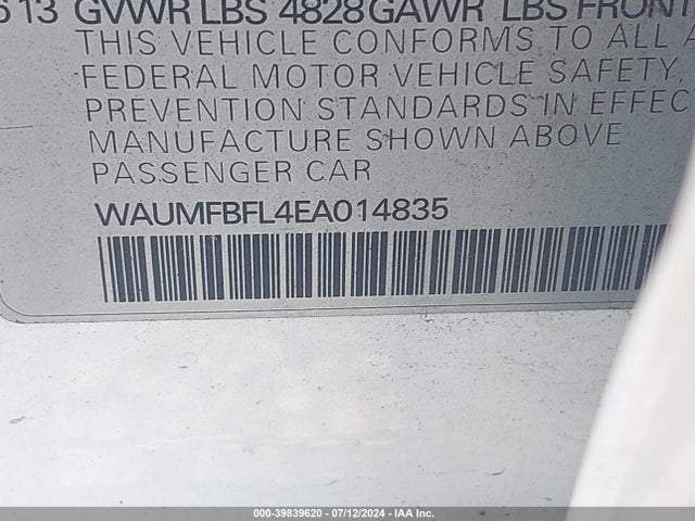 Audi A4 2.0t Premium 2014 WAUMFBFL4EA014835 Image 9