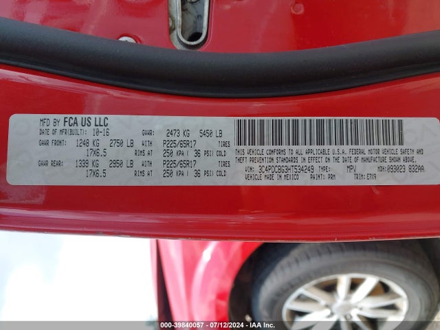 Dodge Journey Sxt 2017 3C4PDCBG3HT534249 Image 9