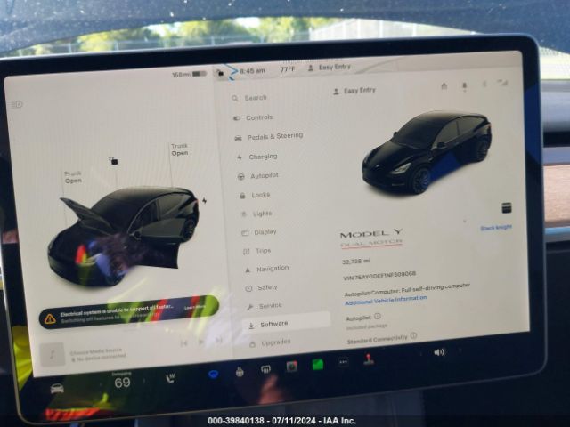 7SAYGDEF1NF309068 Tesla Model Y Performance Dual Motor All-wheel Drive