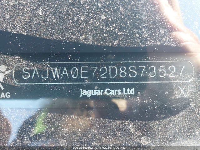 2013 JAGUAR XF SAJWA0E72D8S73527 Photo 8