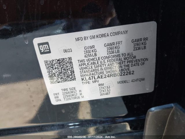 KL47LAE24RB022262 Buick Envista Preferred Fwd