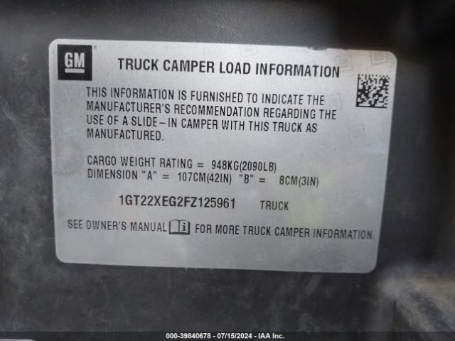 1GT22ZEG8FZ125961 GMC Sierra 2500hd Slt