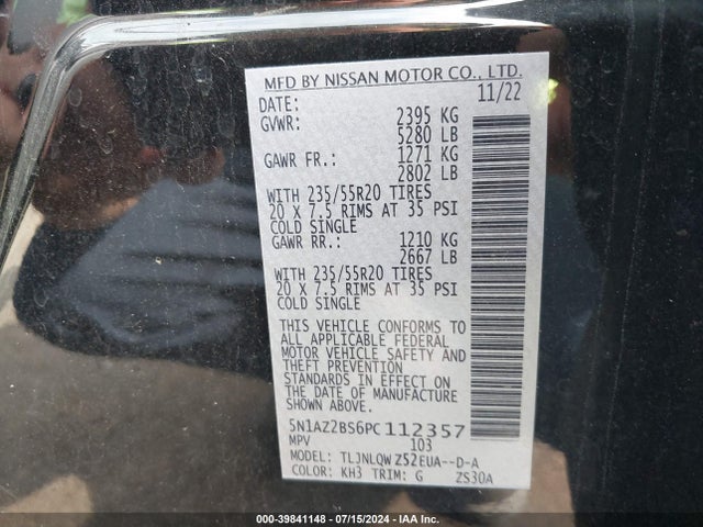 Nissan Murano Sv Intelligent Awd 2023 5N1AZ2BS6PC112357 Image 9