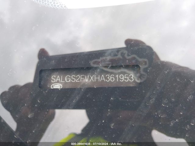 SALGS2FVXHA361953 Land Rover Range Rover 3.0l V6 Supercharged Hse