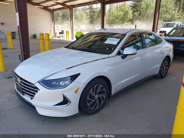 Hyundai Sonata Blue 2021 KMHL24JJXMA017020 Image 2