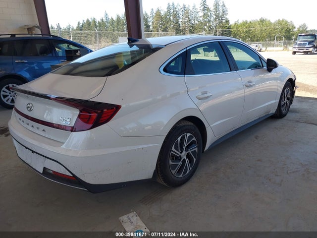 Hyundai Sonata Blue 2021 KMHL24JJXMA017020 Image 4