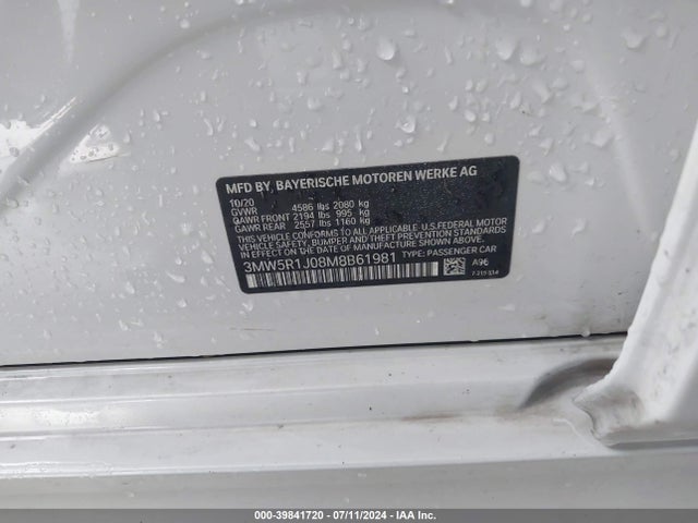 3MW5R1J08M8B61981 BMW 330I