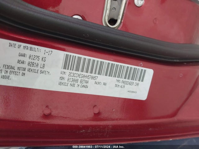 2C3CCAEG0HH570057 Chrysler 300C