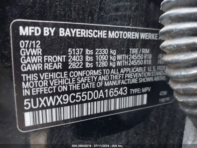 2013 BMW X3 5UXWX9C55D0A16543 Photo 8