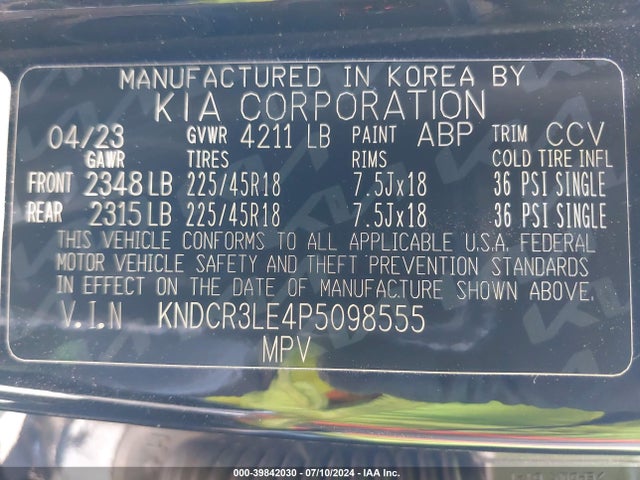 KIA Niro Ex Touring 2023 KNDCR3LE4P5098555 Image 9