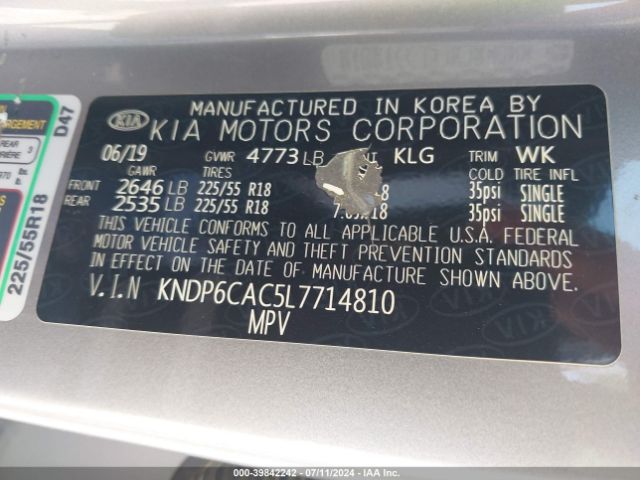 KNDP6CAC5L7714810 KIA SPORTAGE S