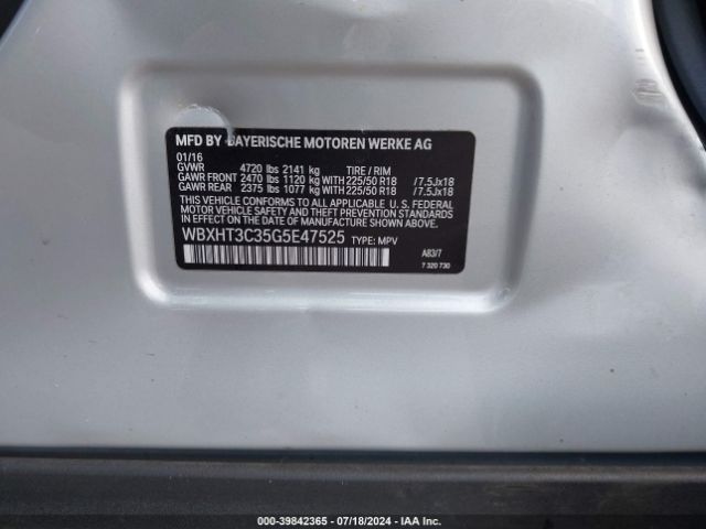 WBXHT3C35G5E47525 BMW X1 Xdrive28i