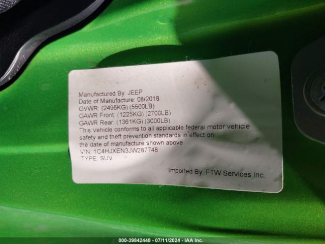 1C4HJXEN3JW287748 Jeep Wrangler Unlimited Sahara
