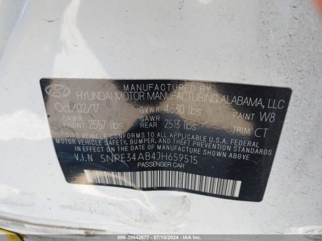 5NPE34AB4JH659515 Hyundai Sonata Sport 2.0t