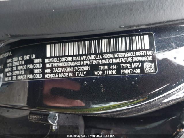 ZASFAKBN1J7C02681 Alfa Romeo Stelvio Ti Awd