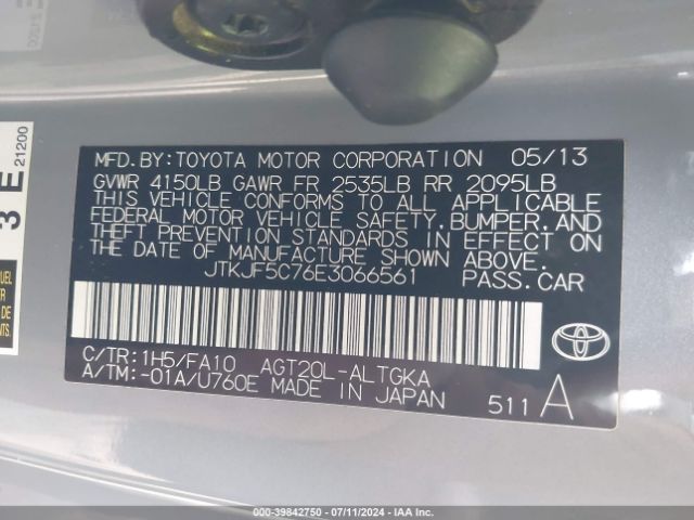 JTKJF5C76E3066561 Scion TC