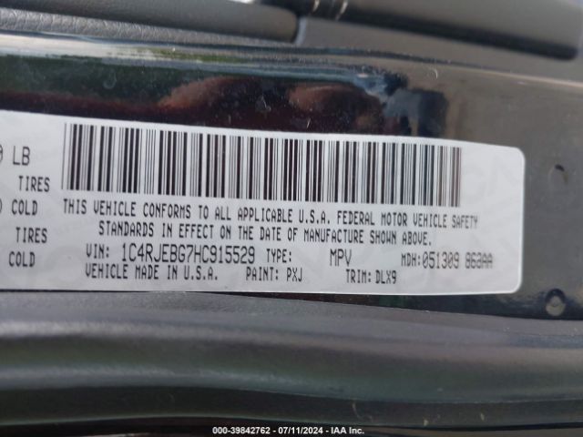 1C4RJEBG7HC915529 Jeep Grand Cherokee Limited 4x2