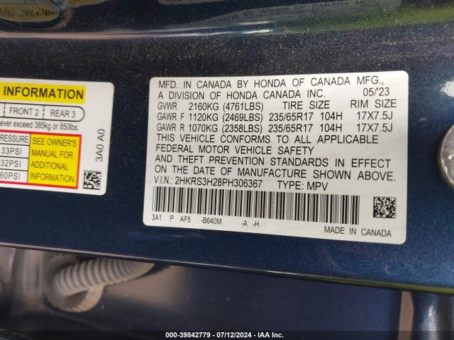 Honda l15be 2023 2HKRS3H28PH306367 Image 22