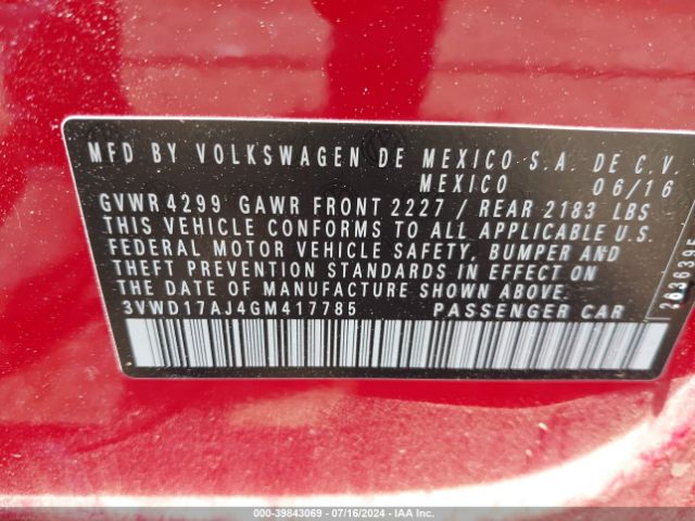 3VWD17AJ4GM417785 Volkswagen Jetta 1.8t Sport