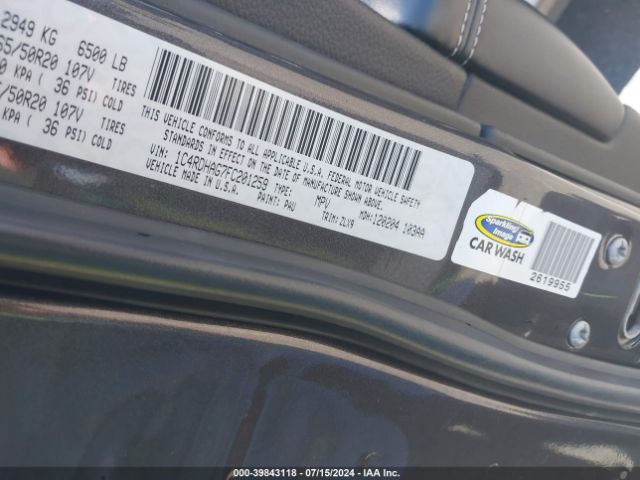1C4RDHAG7FC201259 Dodge Durango Sxt