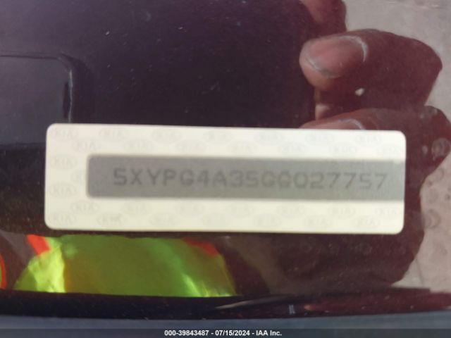 5XYPG4A35GG027757 KIA Sorento 2.4l Lx