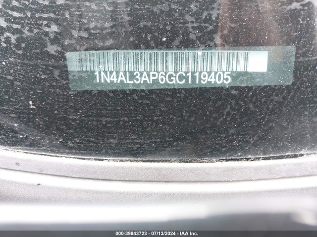 Nissan Altima 2.5 Sv 2016 1N4AL3AP6GC119405 Image 9