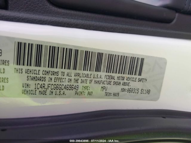 1C4RJFCG6GC469649 Jeep Grand Cherokee High Altitude