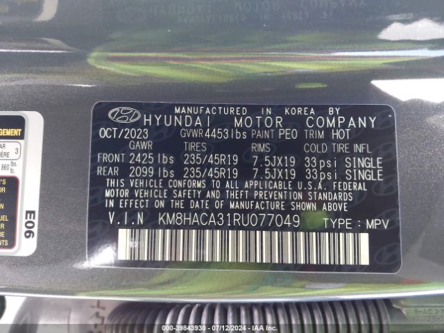 KM8HACA31RU077049 Hyundai Kona N Line