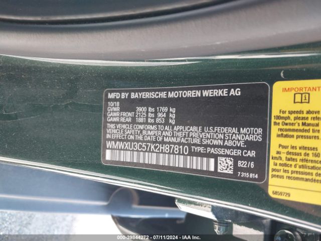 WMWXU3C57K2H87810 Mini Hardtop Cooper S