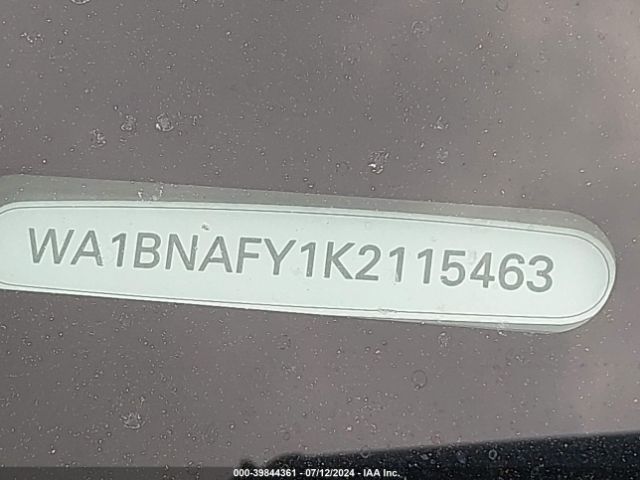 WA1BNAFY1K2115463 Audi Q5 45 Premium