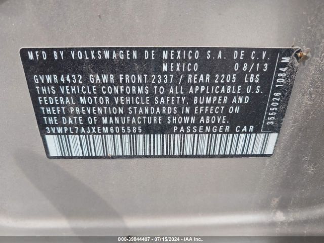 3VWPL7AJXEM605585 Volkswagen Jetta Sportwagen 2.0l Tdi