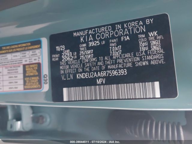 KNDEU2AA6R7596393 KIA SELTOS S
