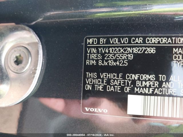 YV4102CK2N1827266 Volvo Xc90 T5 Momentum 7 Passenger