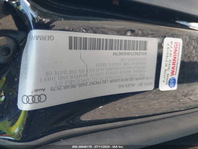 WAUDNCF50KA096794 Audi A5 45 Premium