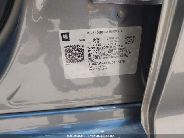 1G6DW5RK5L0127870 Cadillac CT5 LUXURY