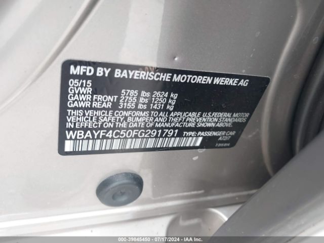 WBAYF4C50FG291791 BMW 740li Xdrive