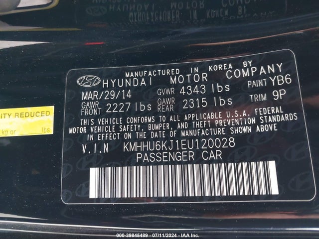 Hyundai Genesis 3.8 Ultimate 2014 KMHHU6KJ1EU120028 Image 9