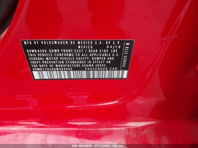 3VWD17AJ6GM369464 Volkswagen Jetta 1.8t Sport