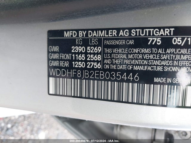 Mercedes-Benz E 350 4matic 2014 WDDHF8JB2EB035446 Image 9