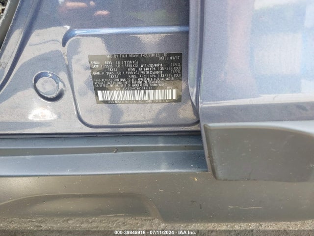 Subaru Outback 2.5i Limited 2017 4S4BSANC9H3341768 Image 9