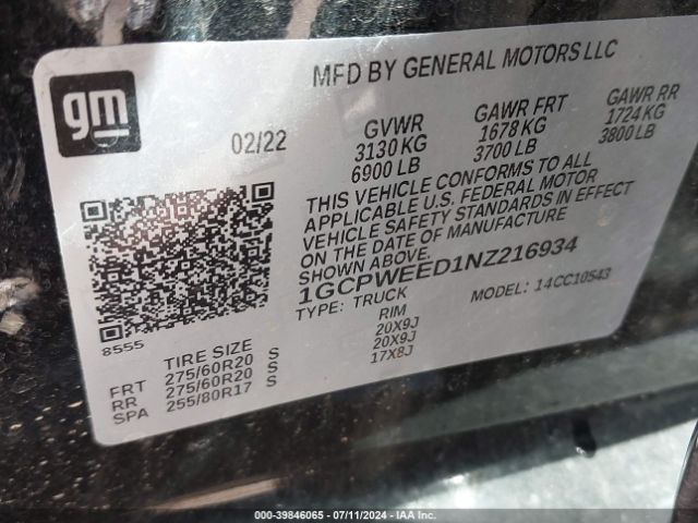 2022 CHEVROLET SILVERADO 1500 LTD 1GCPWEED1NZ216934 Photo 8